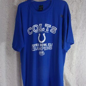 Colts Champion T Shirts Blue White Unisex…